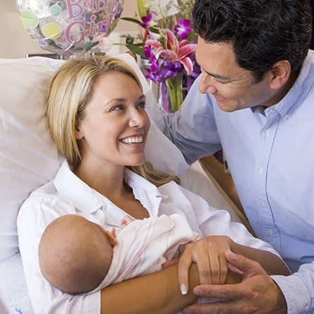 Newborn Family Limo Pick Up.